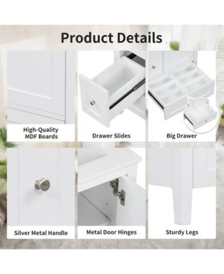 Bathroom Vanity with Adjustable Shelf and Removable Dividers