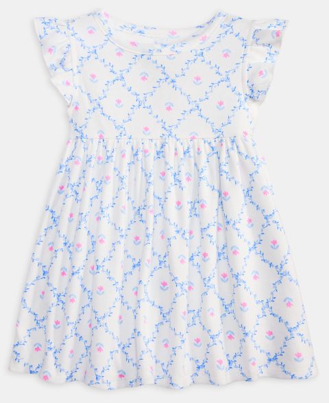 Платье First Impressions Mix and Match Floral-Print Dress для девочек-малышей, цвет: Белый