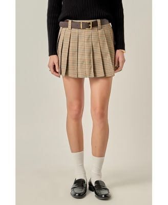 Women's Pleated Mini Skirt