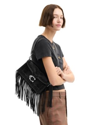 Tabby with Beading and Fringe Medium Shoulder Bag 26