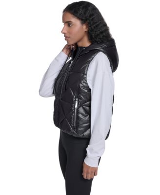 Women's Performance Diamond Quilt Hooded Puffer Vest