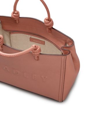 Ridgeway Gardens Small Leather Ziptop Crossbody Grab Bag