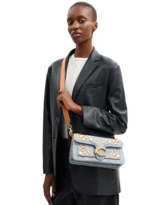 Tabby Medium Crystal Denim Shoulder Bag 26