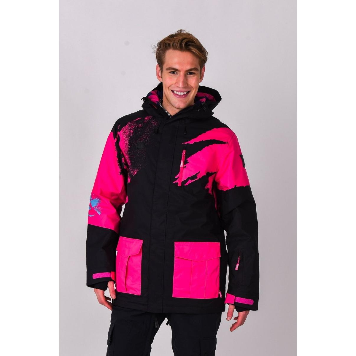 Oosc Men's Afterparty Jacket Black & Pink