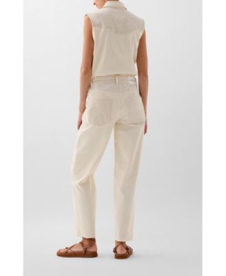 Women's White Trize Denim Pant