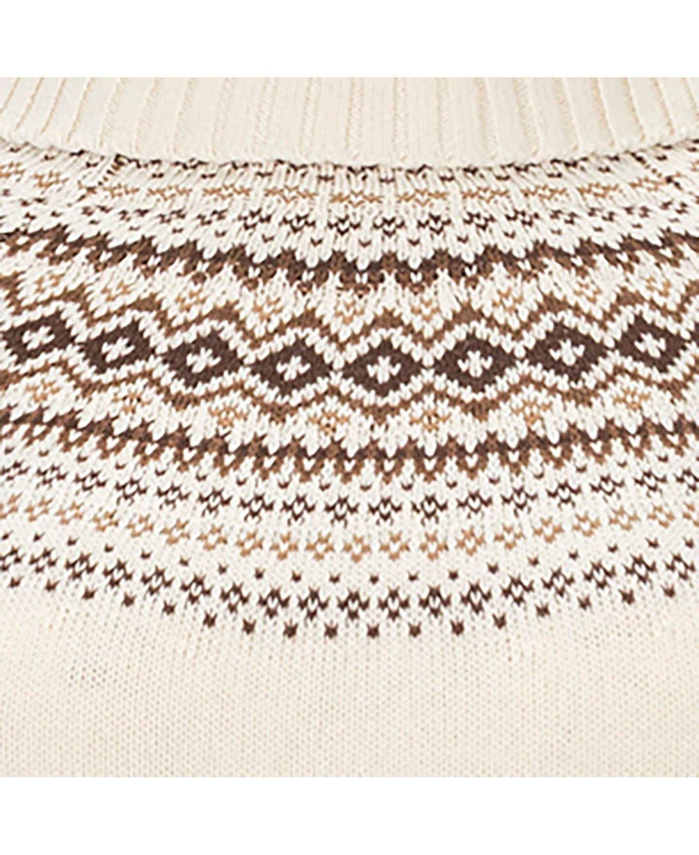 Женское платье Hope & Henry Organic Long Sleeve Turtleneck Intarsia Sweater Dress, цвет: Слоновая кость — фото 7