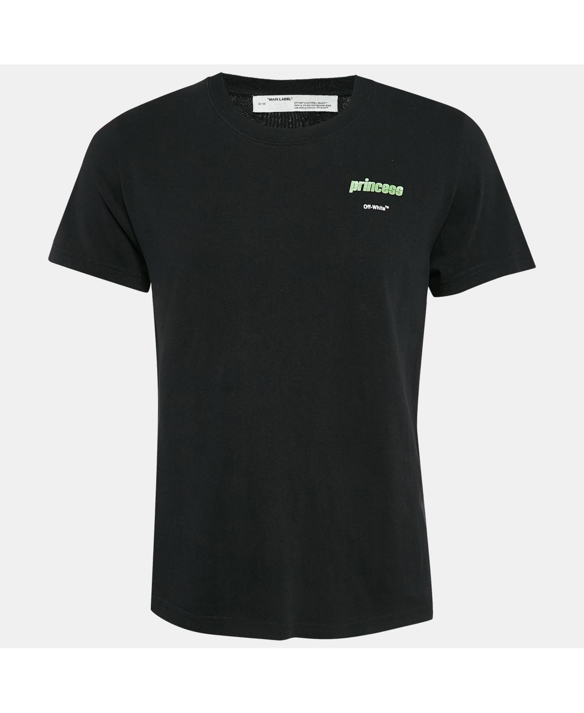 Pre-Owned Off-White Women's Black Princess Print Cotton T-Shirt