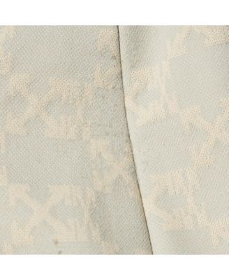 Women's Neutral Cream Monogram Jersey Slit Detail Leggings