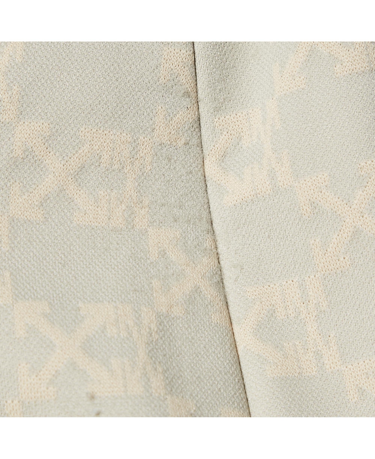 Pre-Owned Off-White Women's Neutral Cream Monogram Jersey Slit Detail Leggings