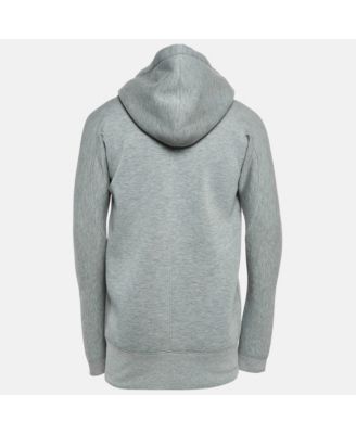 Men's Grey Neoprene Zip-Up Hoodie