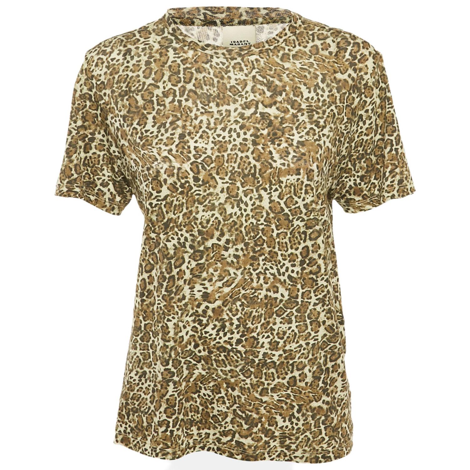 Women's Leopard Print Cotton Zewel T-Shirt