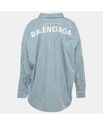 Women's Stripe Cotton Poplin Swing Shirt