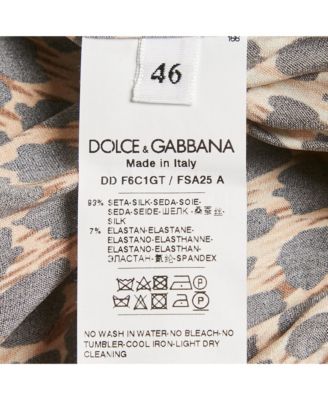 Women's Brown Leopard Print Silk Belted Jumpsuit