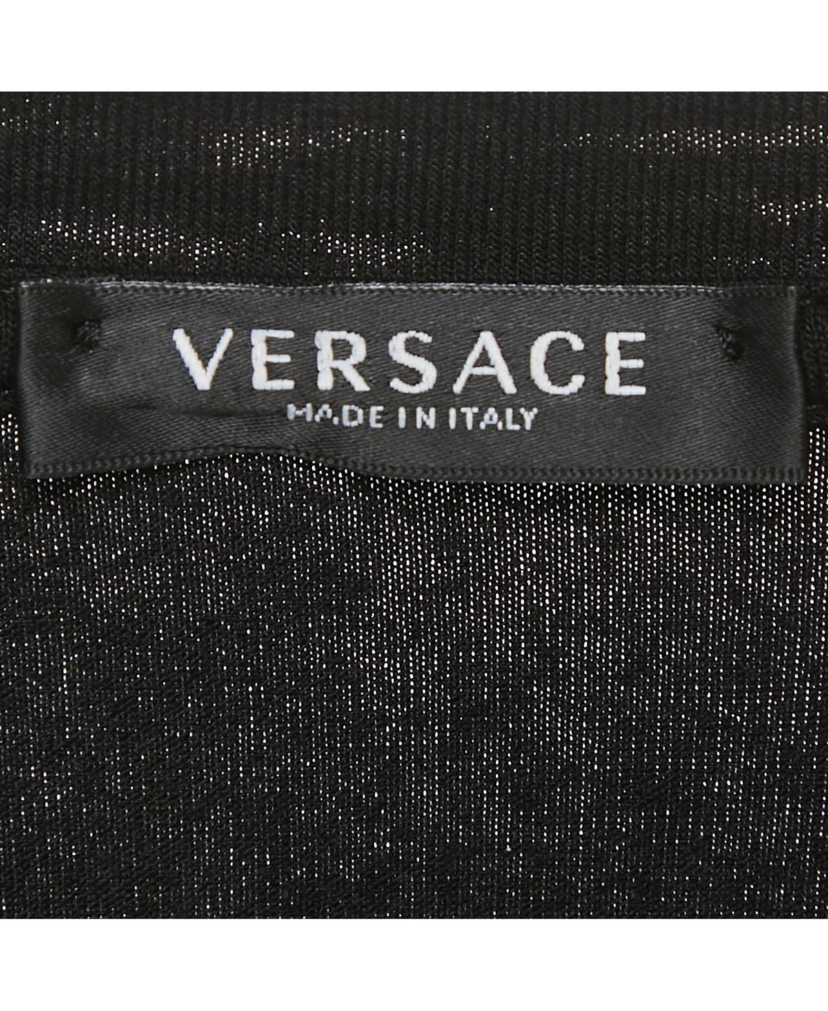 Pre-Owned Versace Women's Embroidered Jersey Crewneck T-Shirt