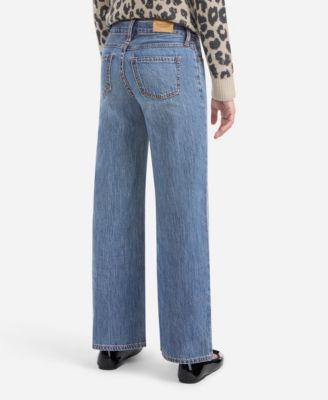 Girls' High-Rise Ultra-Wide Leg Jeans