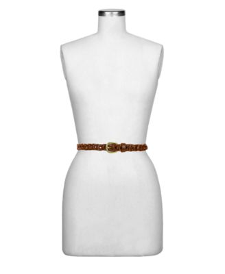 Women's Atina Chain-Link Leather Belt