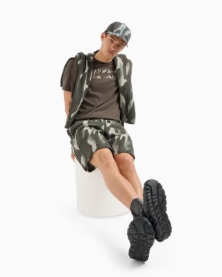 Men's Short Sleeve Crewneck Camo Logo T-Shirt