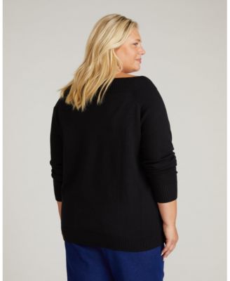 Plus Size Noomi Cold Shoulder Sweater