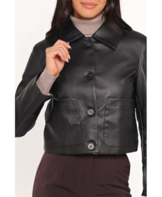 Women's Hope Crop Faux Leather Jacket