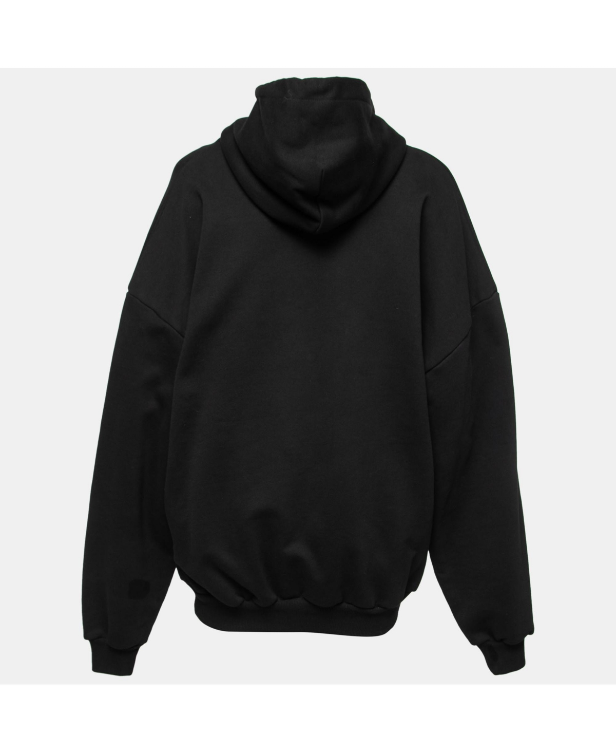 Pre-Owned Balenciaga Women's Black Campaign Print Cotton Knit Hoodie