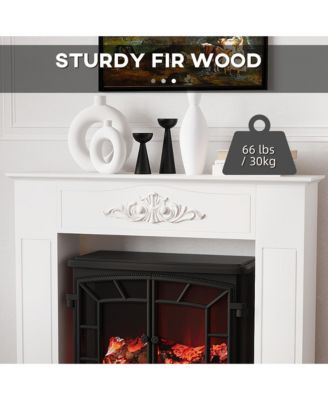 Freestanding Wood Mantel Surround for Electric Fireplace Stove