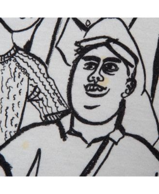 Women's White Turisti Fiorentini Print Cotton T-Shirt