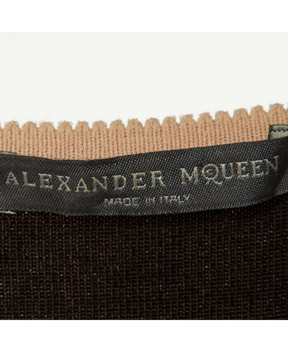 Pre-Owned Alexander Mcqueen Women's Light Pink Intarsia Knit Sleeveless Midi Dress