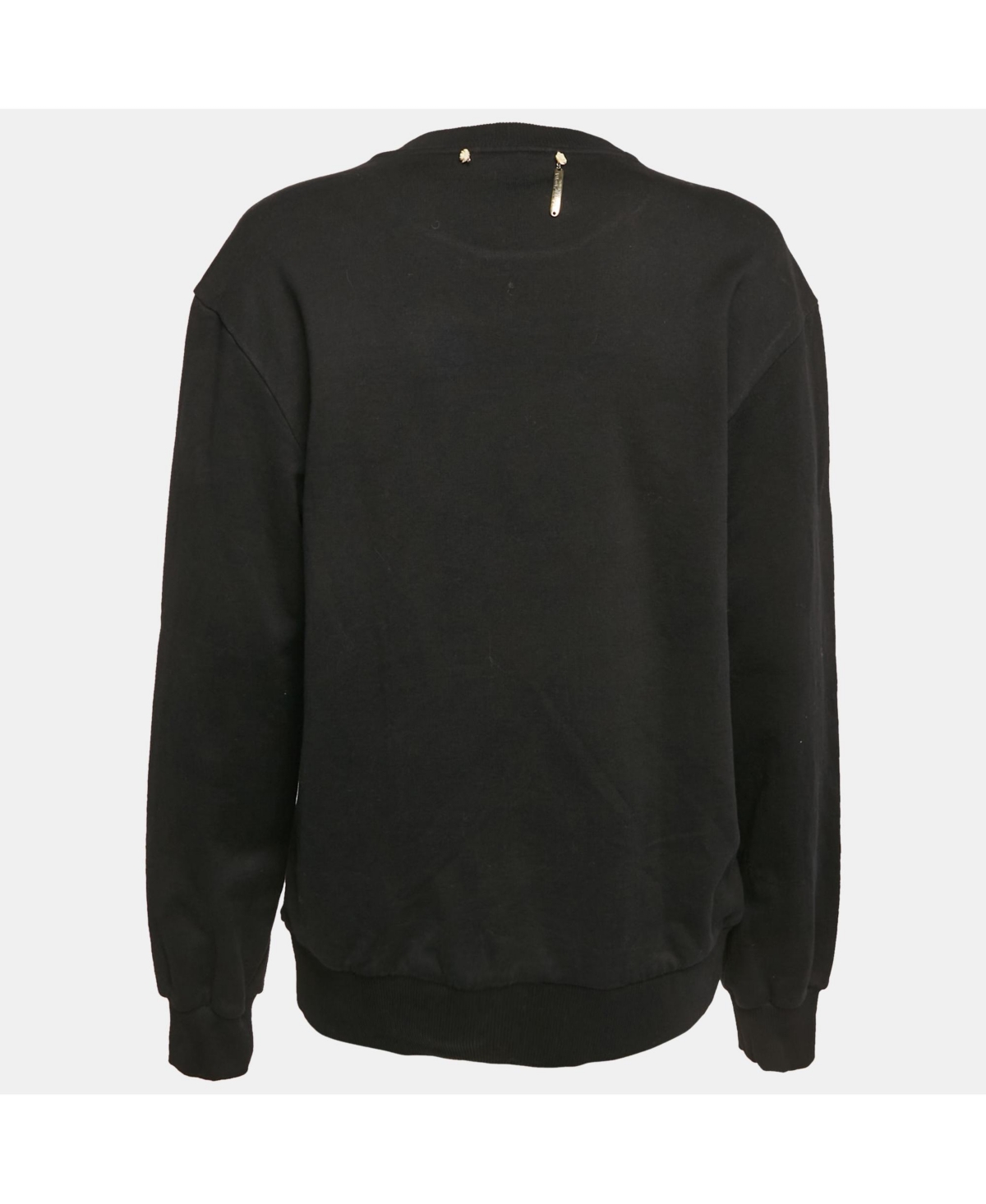 Pre-Owned Dolce & Gabbana Women's Black Marilyn Monroe Print Cotton Oversized Sweatshirt