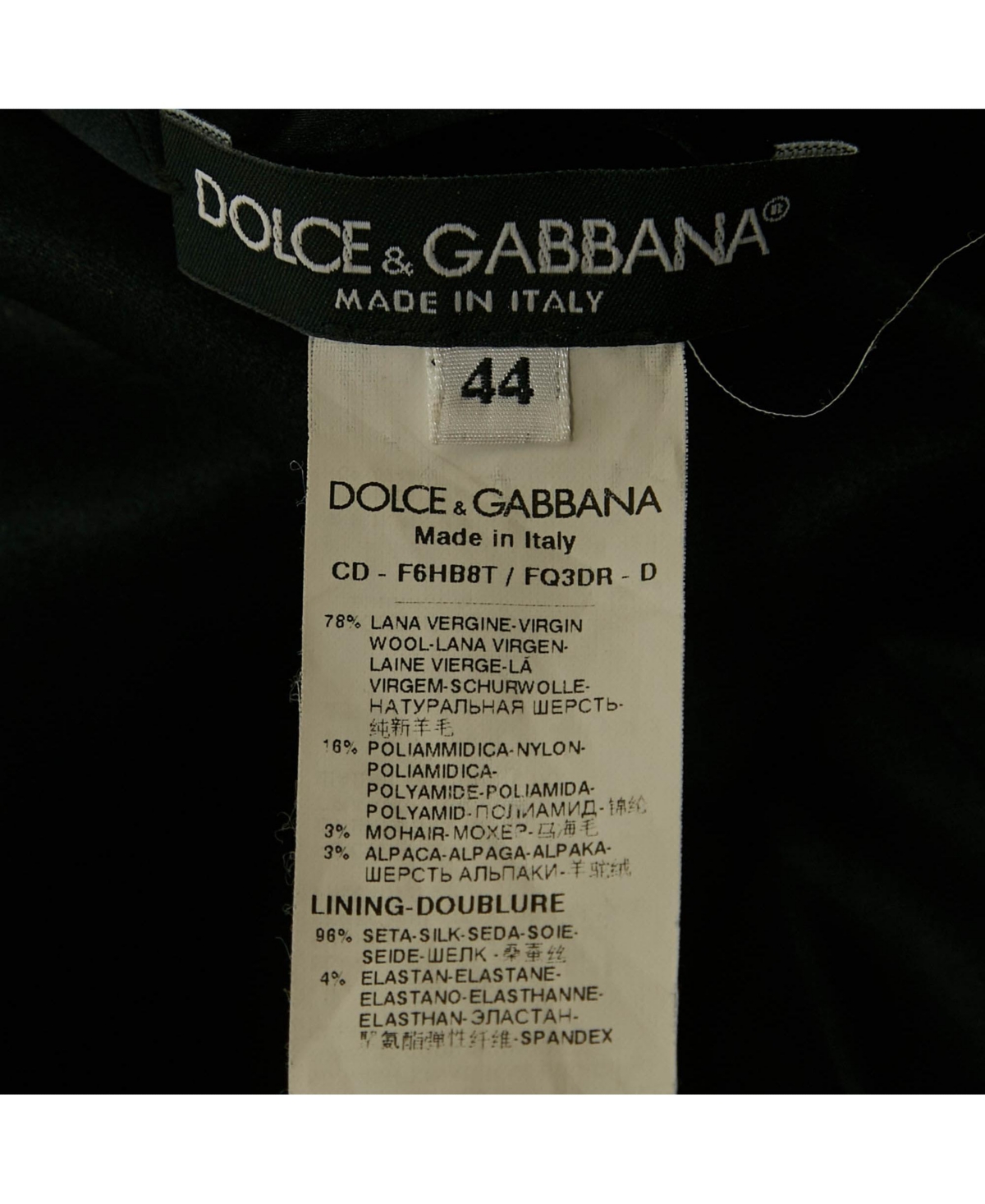 Pre-Owned Dolce & Gabbana Women's Black Tweed Shift Dress