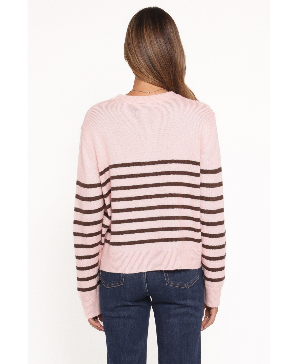 Petal and Pup Women's Eleanora Striped Knit Pullover Sweater