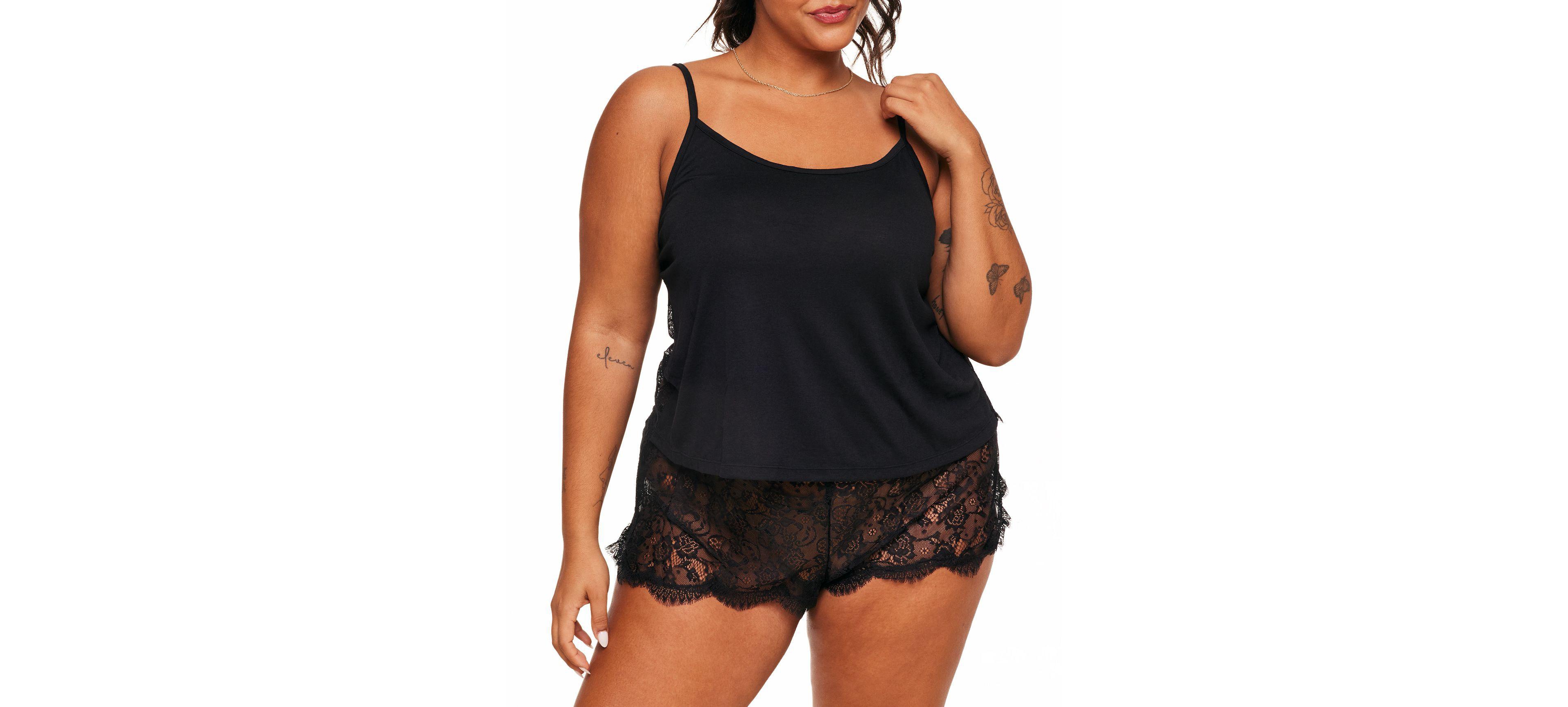 Adore Me Plus Regin Cami & Shorts Set Lingerie