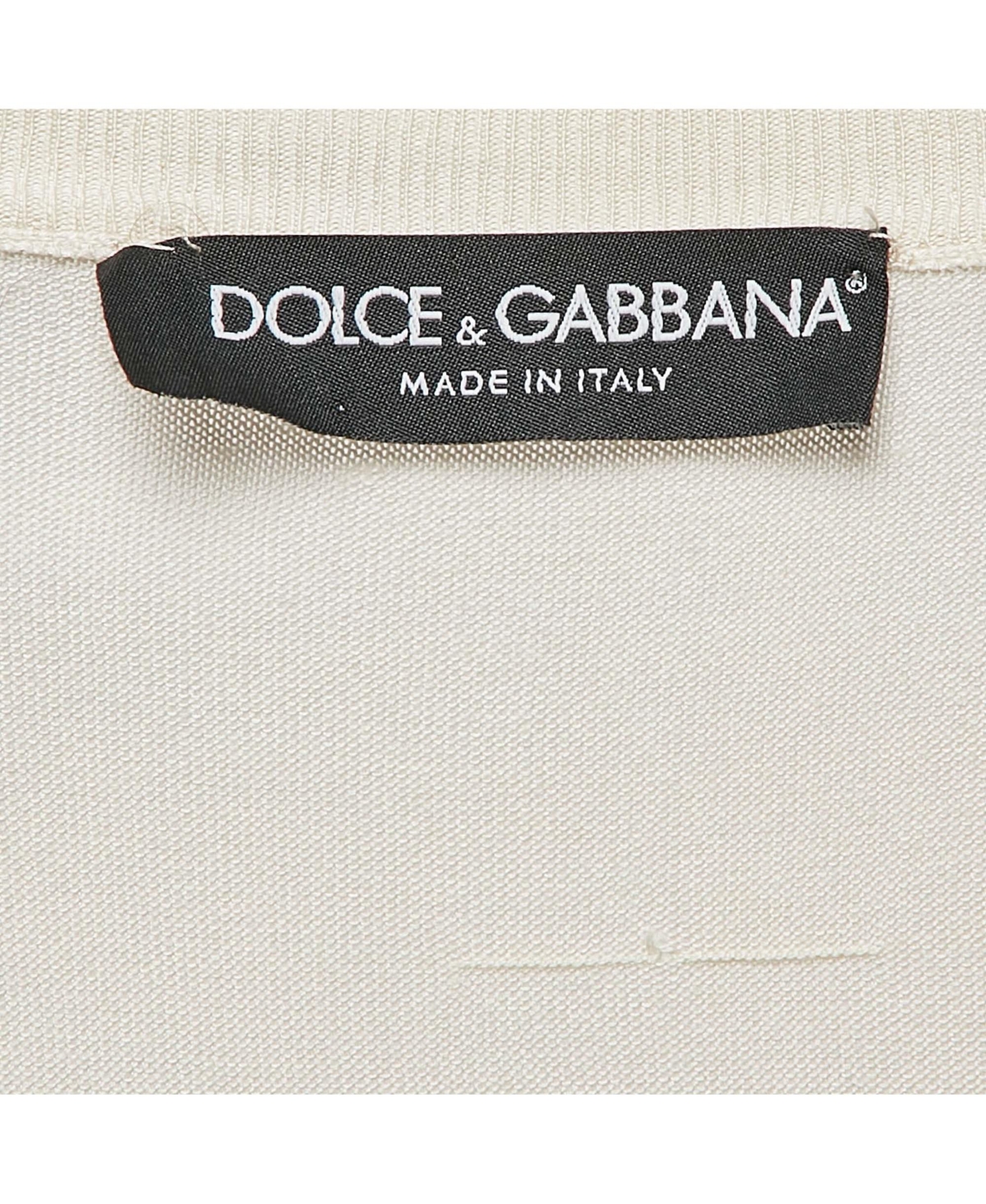 Pre-Owned Dolce & Gabbana Women's Light Beige Jersey Full Sleeve Round Neck Jumper