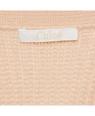 Women's Pastel Pink Cashmere Knit Button Front Cardigan