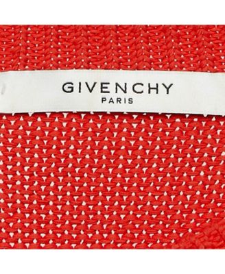 Women's Red Logo Intarsia Rin Knit Oversized Sweater