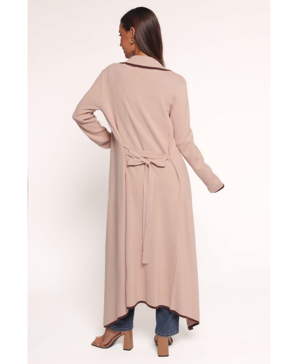 Petal and Pup Women's Vallis Contrast Trim Long Cardigan