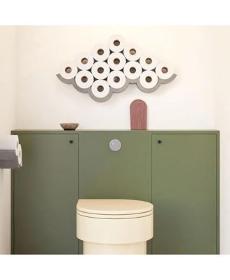 8 Roll Wall-Mounted Toilet Paper Storage