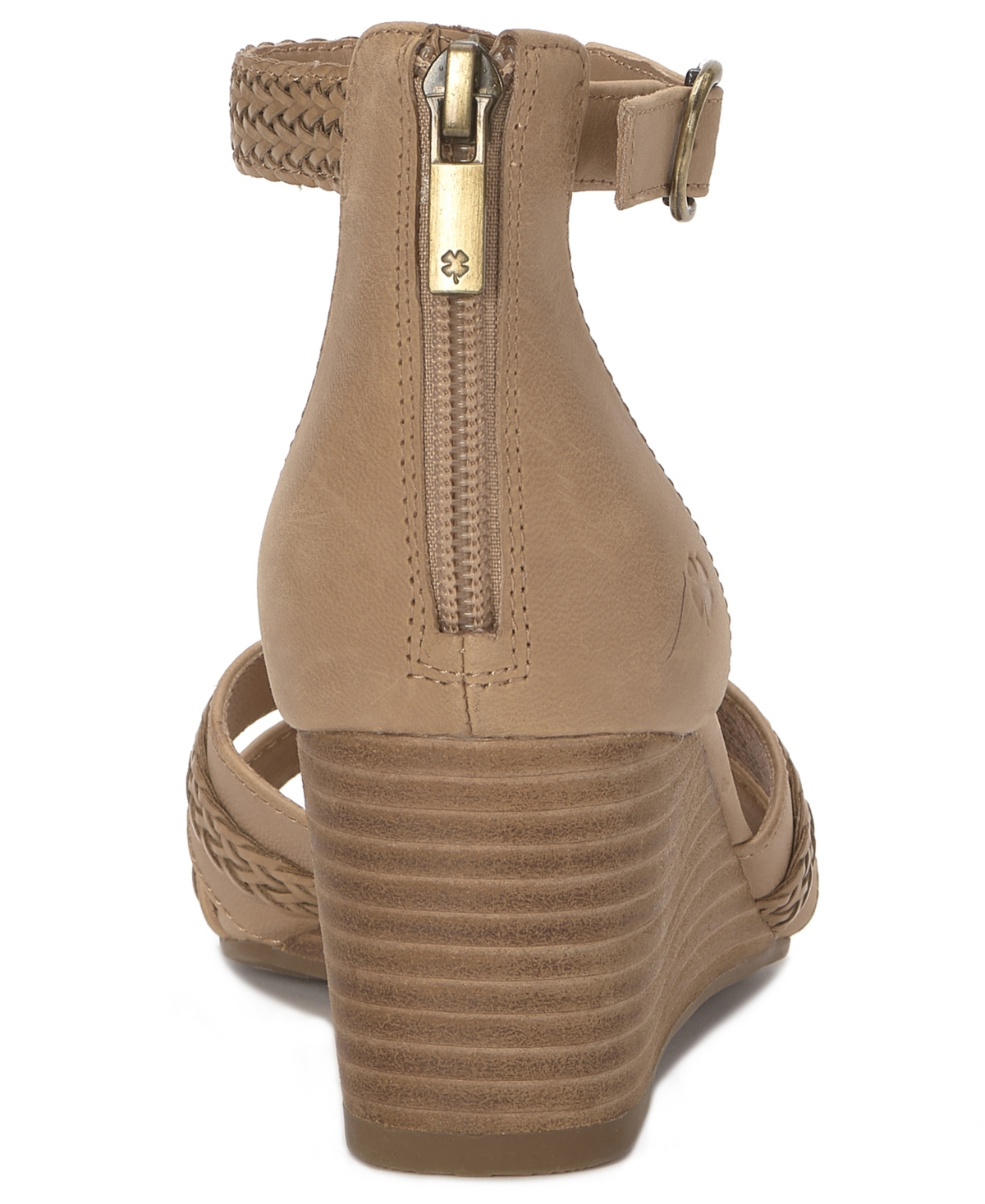 Lucky Brand Women's Jaelah Criss-Cross Braided Wedge Sandals