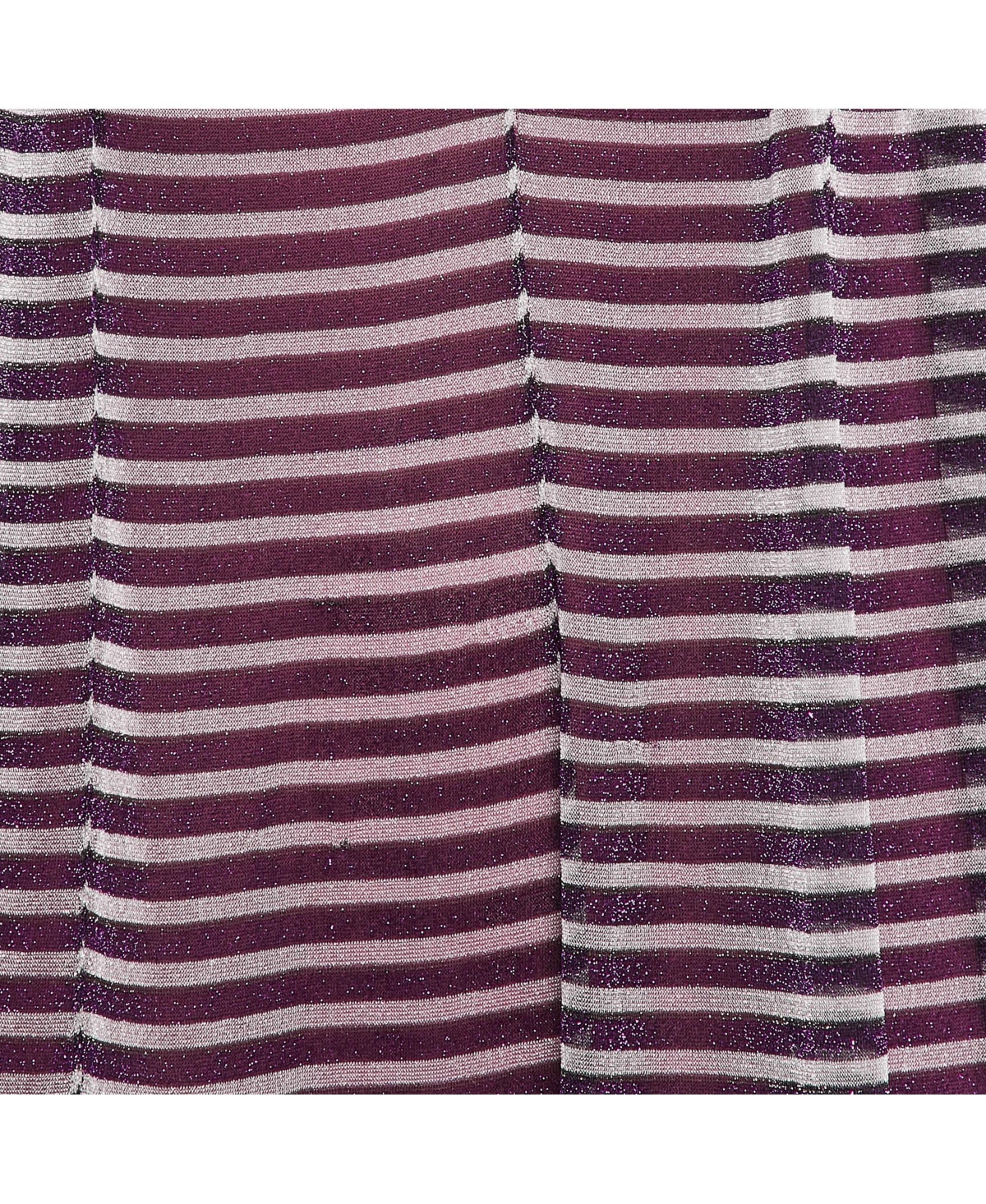 Pre-Owned Missoni Women's Purple Stripe Lurex Silk Knit Maxi Dress