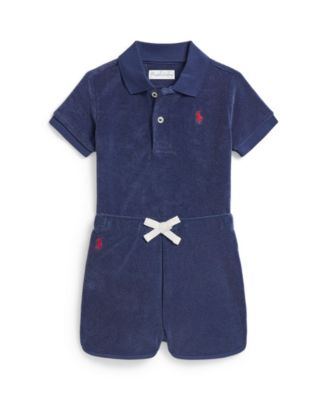 Baby Boys' Terry Polo Shirt and Shorts, 2-Piece Set
