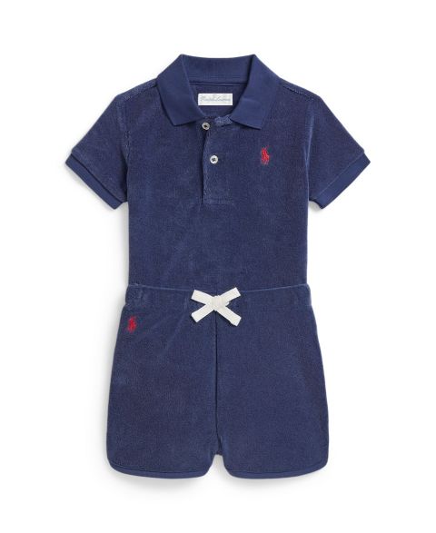 Комплект Polo Ralph Lauren Terry Polo Shirt and Shorts, 2-Piece Set для мальчиков-малышей, цвет: Светлый тёмно-синий