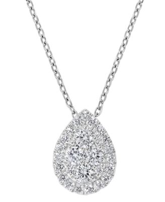 Diamond Pendant Necklace (1/3 ct. t.w.) in 14k Yellow Gold (also in 14k White Gold)