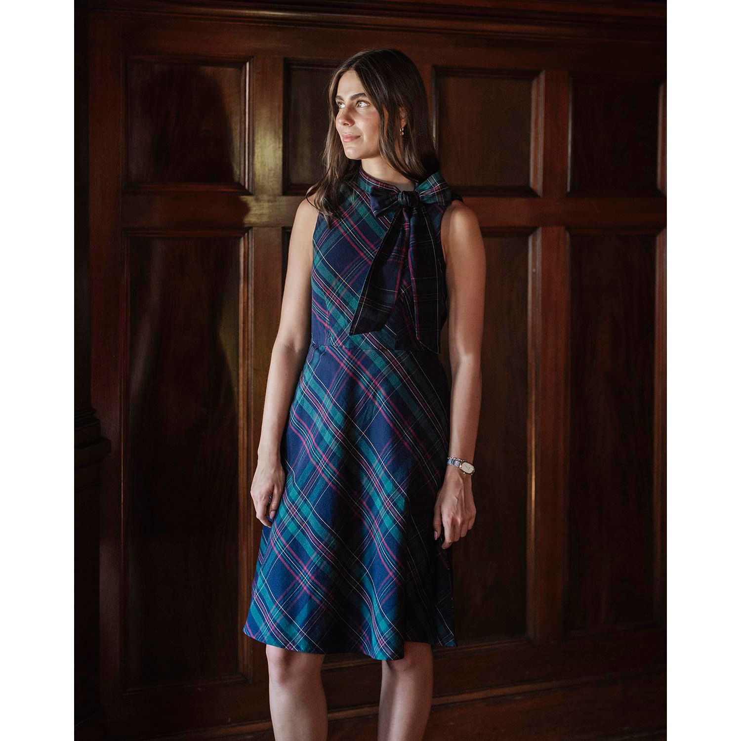 Women's Hope and Henry Organic Sleeveless Bow Neck Dress