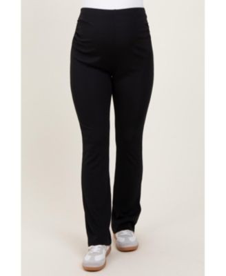 Maternity Black High Waist Kick Flare Pants
