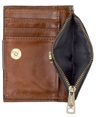 Busalla Leather Bifold Zipper Wallet