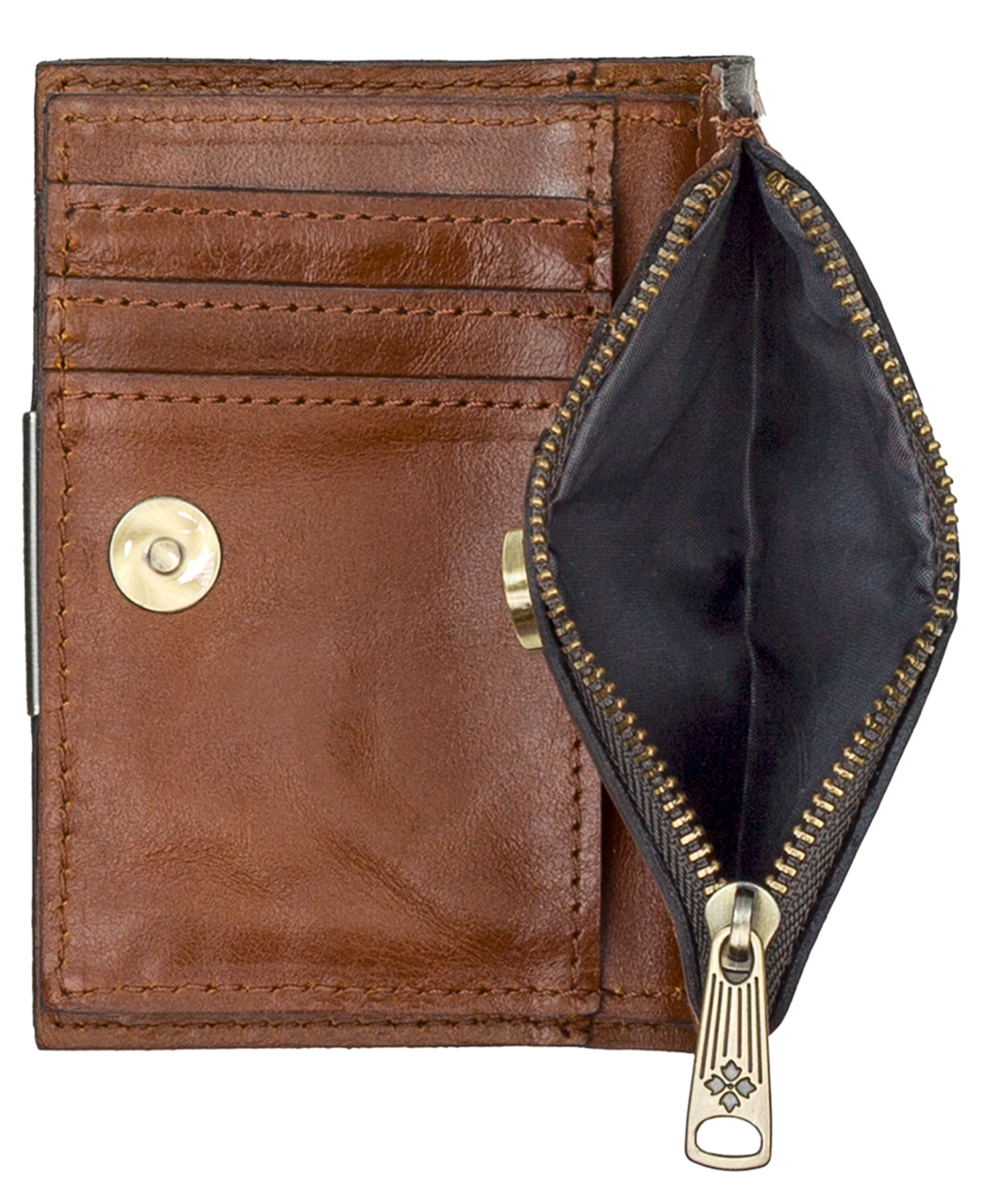 Patricia Nash Busalla Leather Bifold Zipper Wallet
