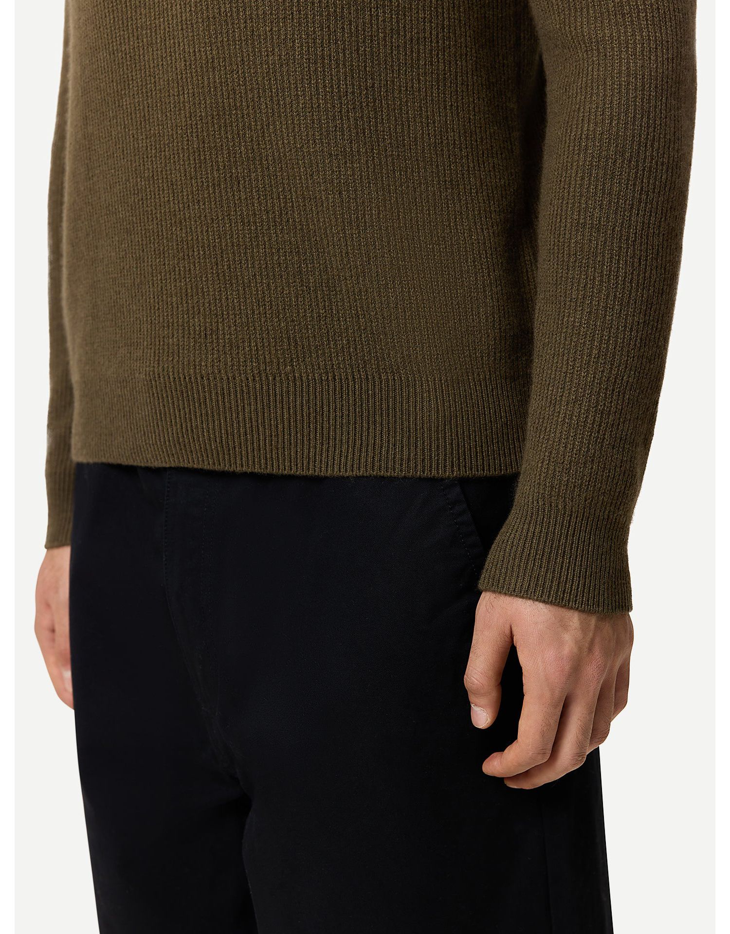Men's Ribbed Cashmere Sweater