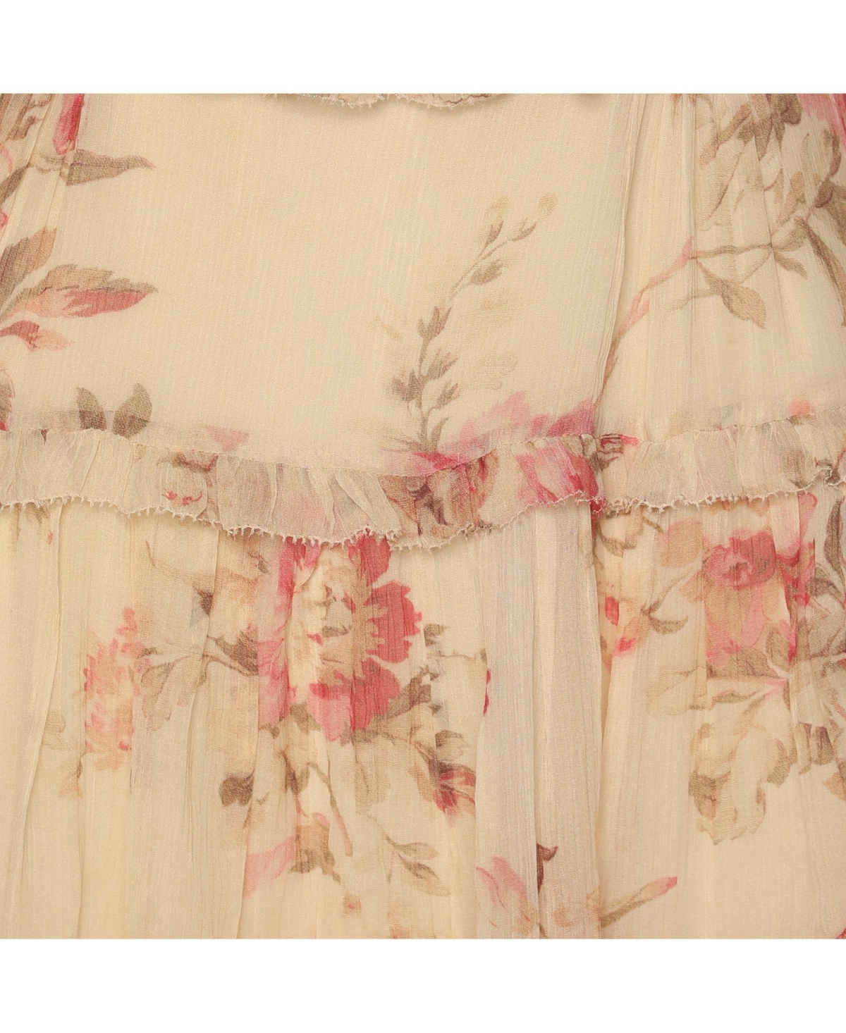 Pre-Owned Zimmermann Women's Yellow Floral Print Silk Corsair Corset Frill Mini Dress