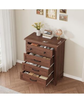 34.8" Tall Vertical Drawer Dresser with Large Storage