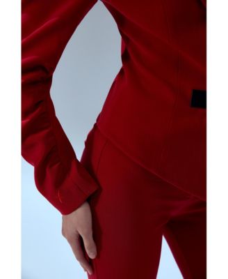 Women's Wool-Blend Fitted Blazer