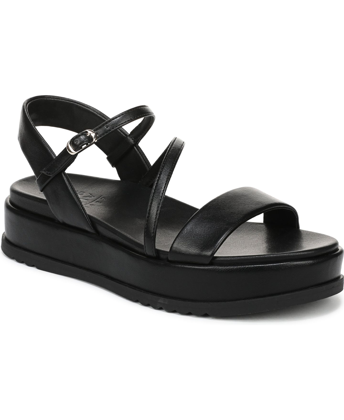 Женские сандалии Naturalizer Zayda Strappy, цвет: Чёрная искусственная кожа — фото 1